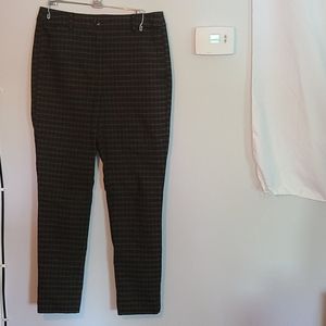 Black/Brown Plaid Dress Pants